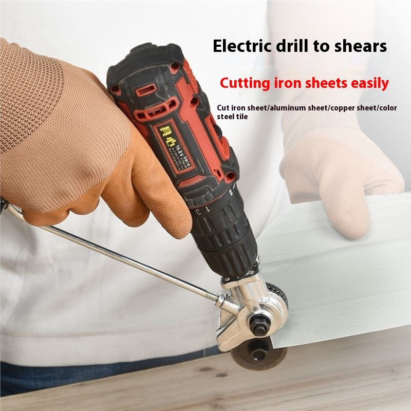 Electric Drill To Electric Shears Iron Sheet Cutter - VINE GLOBAL