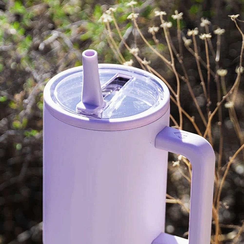 40 Oz Tumbler Lid Replacement Fit for Stanley Cup,Spill Proof Splash Resistant Tumbler Lids,Tumbler Flip Straw Lid,Replaceble Tumbler Flip Straw Lid,Reusable Tumbler Cover for Stanley Cup