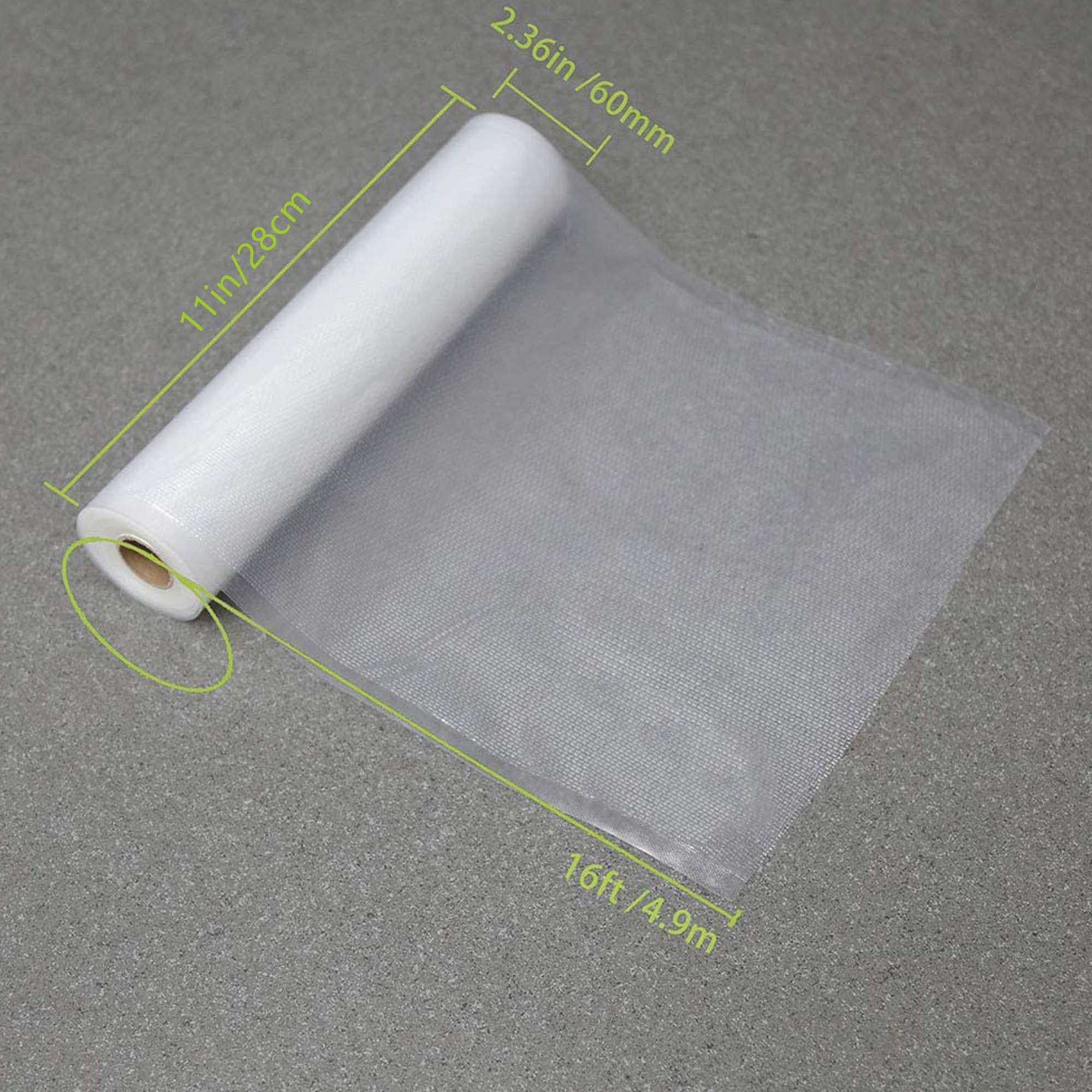 Vacuum Sealer Bags 8x50 Rolls 2 pack for Food Saver, Seal a Meal, Weston. Commercial Grade, BPA Free, Heavy Duty, Great for vac storage, Meal Prep or Sous Vide - VINE GLOBAL