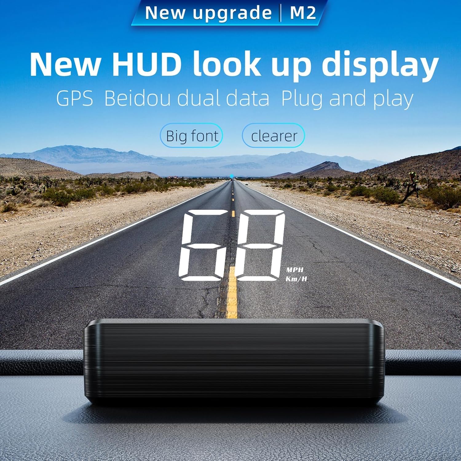 Head Up Display for Car HUD | Automatic Light Sensing | Mile Speed|Speedometer - VINE GLOBAL