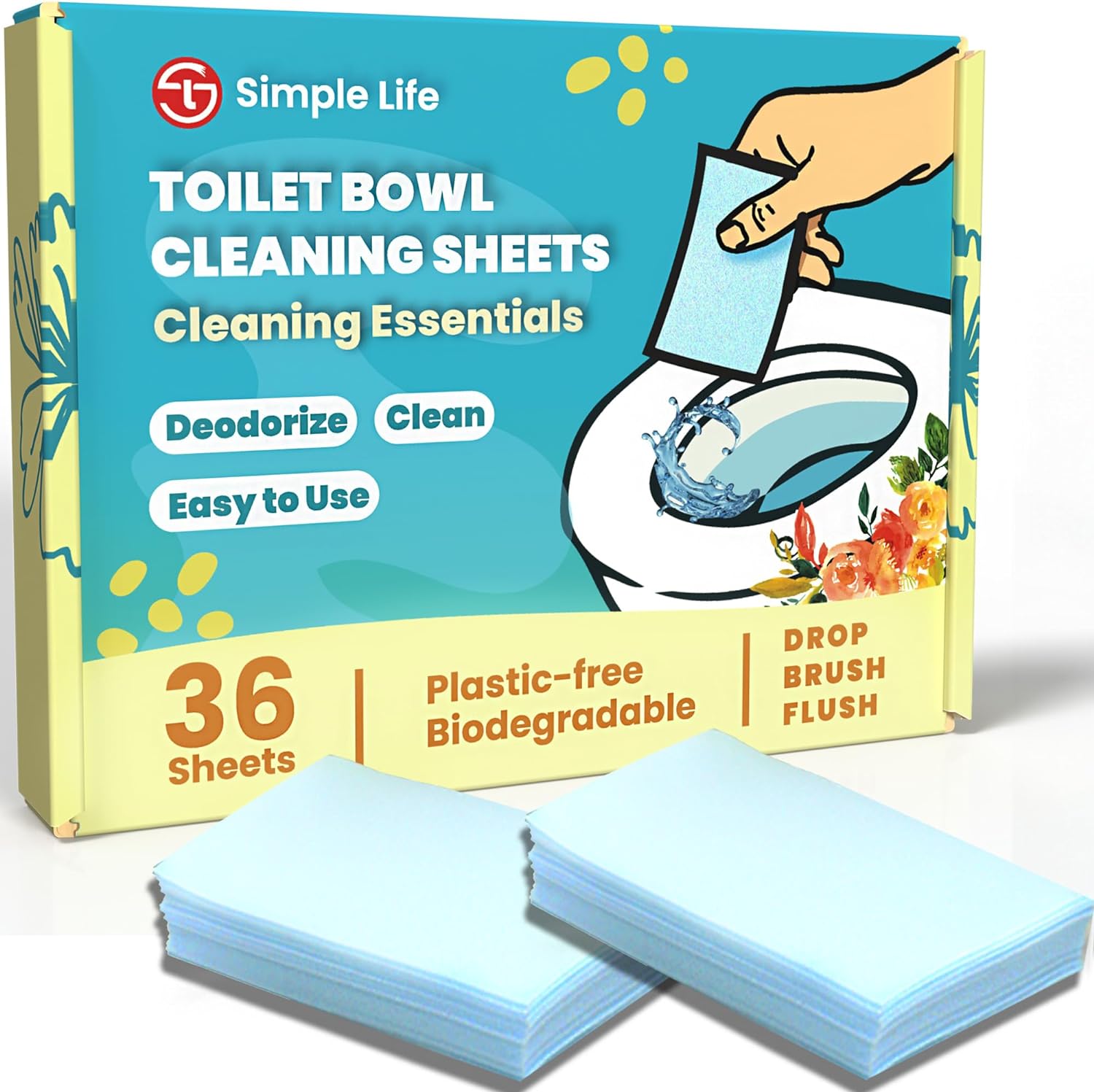 Toilet Bowl Cleaner Strips Removes Stains, Odors, and Grime | 36 Count - VINE GLOBAL