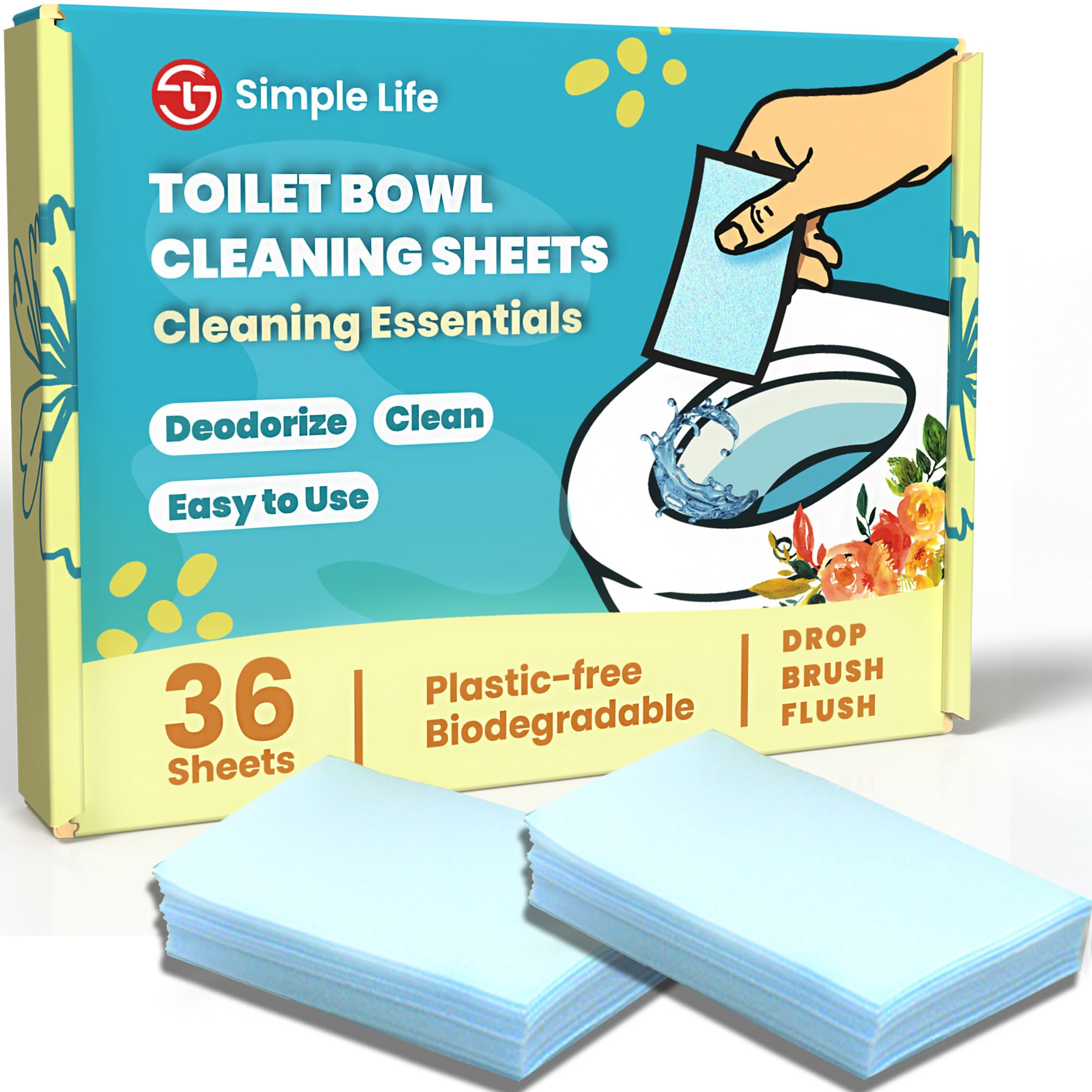 Toilet Bowl Cleaner Strips Removes Stains, Odors, and Grime | 36 Count - VINE GLOBAL