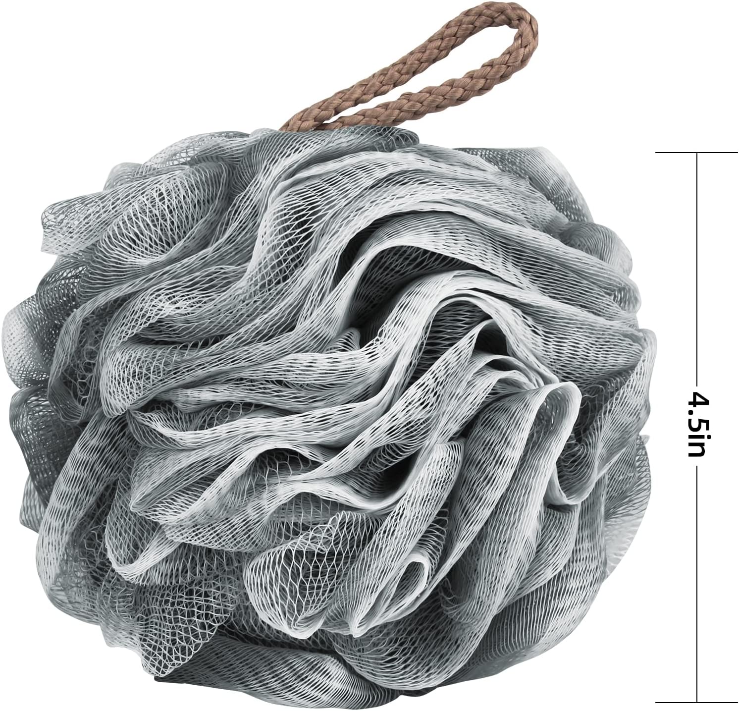 4-Pack Bath Sponges Shower Loofahs Mesh Balls Sponge for Body Wash Bathroom Men Women - VINE GLOBAL