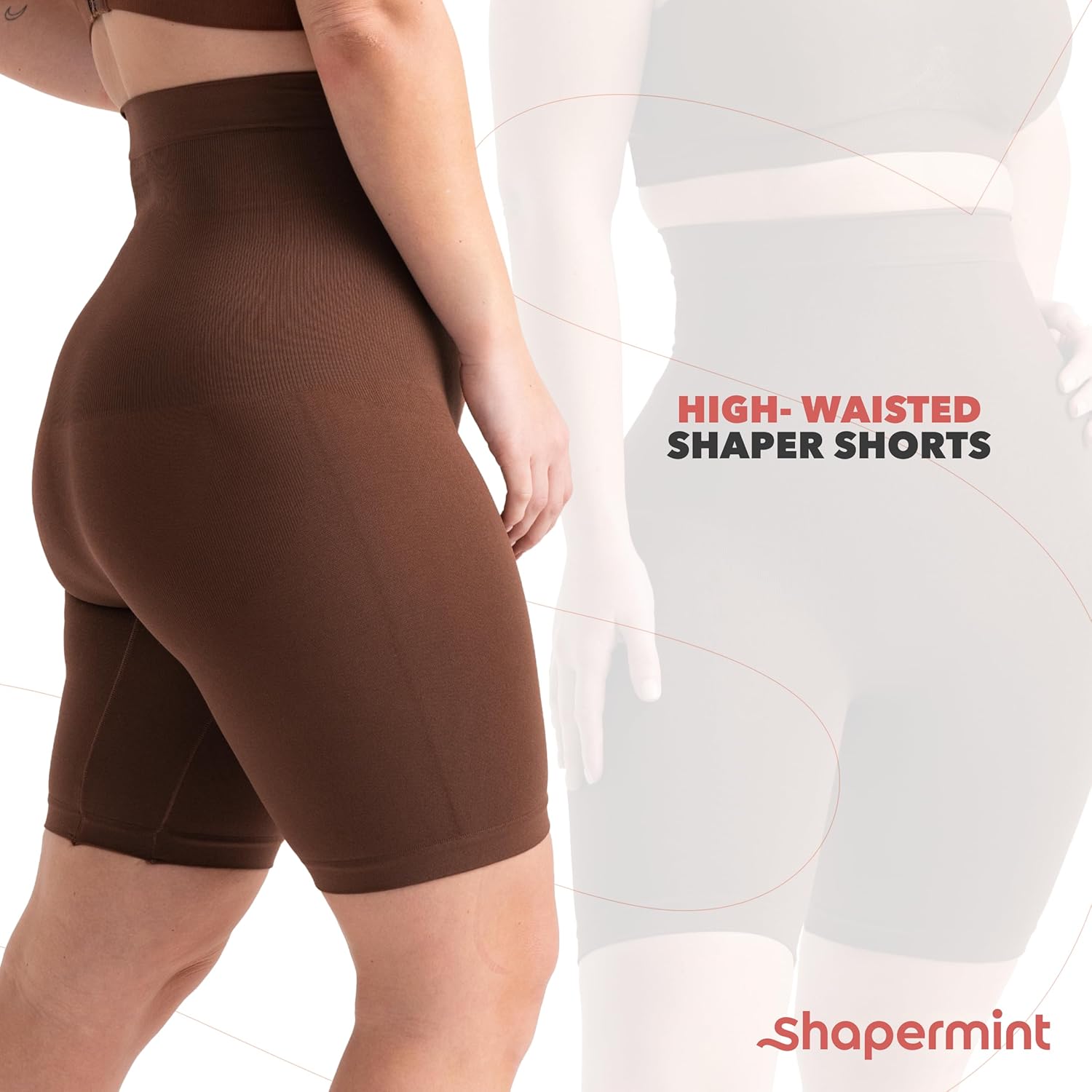 High Waisted Body Shaper Shorts Shapewear for Women Tummy Control Thigh Slimming Technology - VINE GLOBAL