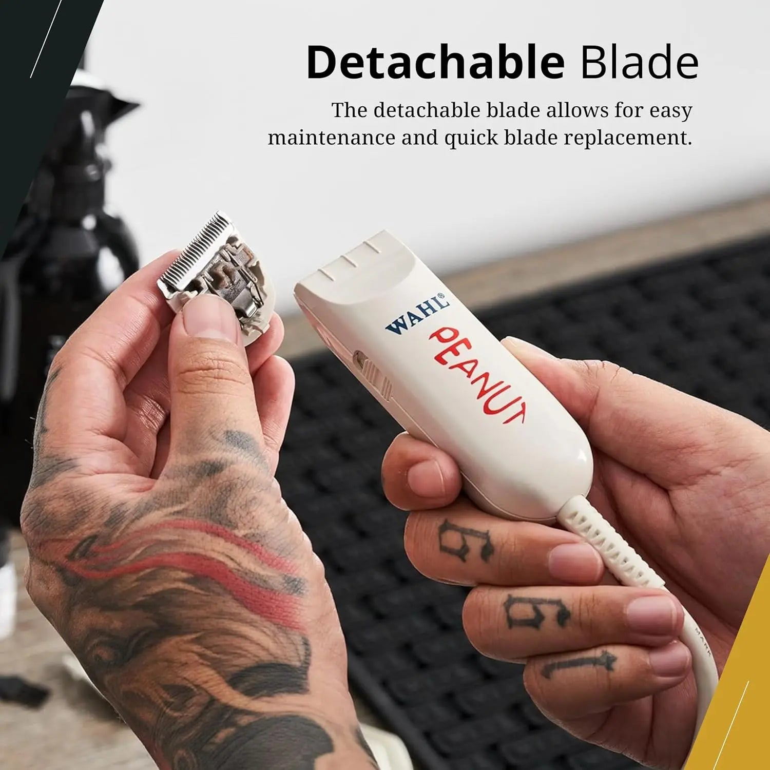 Wahl Professional Peanut Trimmer Corded Lightweight Powerful Rotary Motor Includes 4 Trimming Guides Accessories VINE GLOBAL