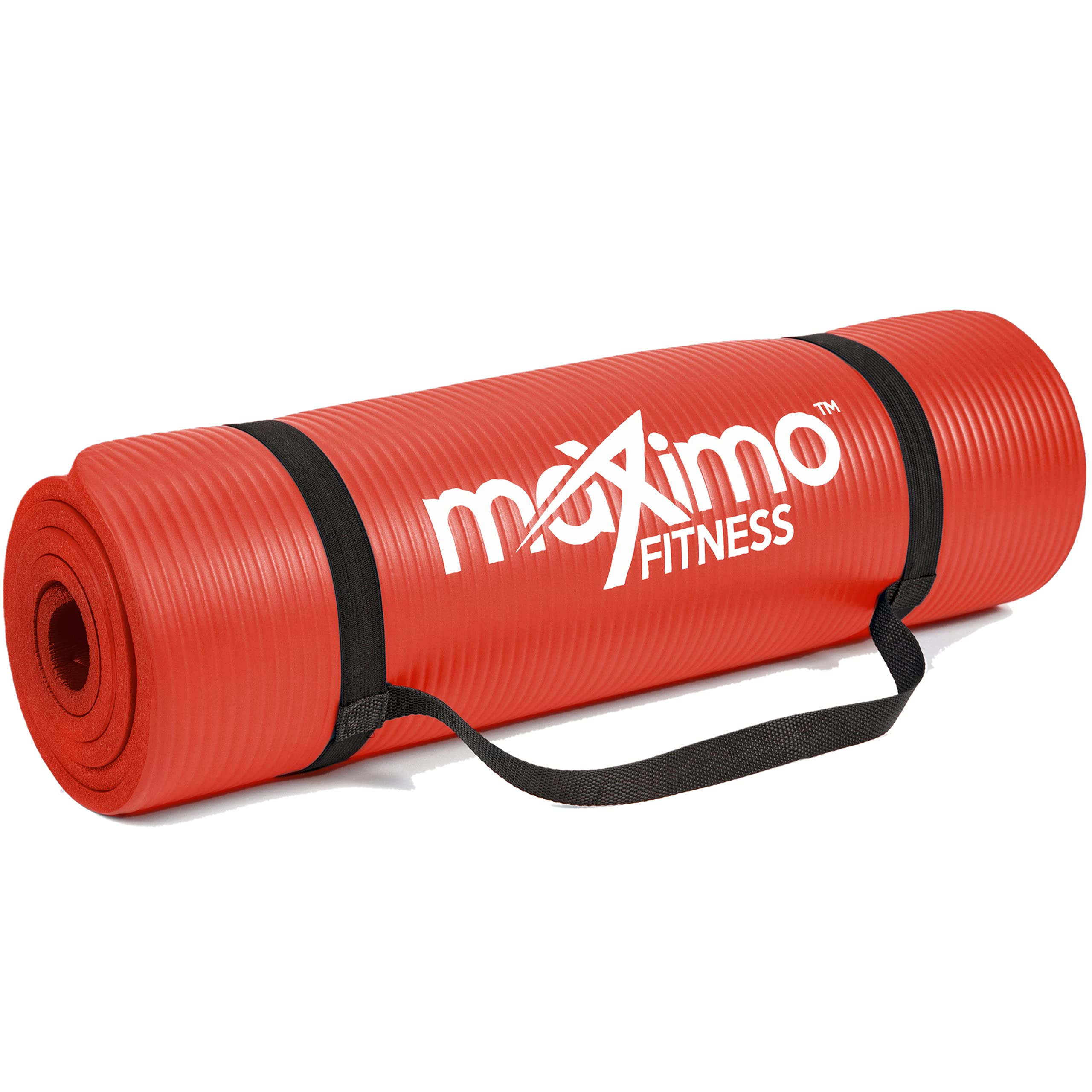 Maximo Fitness Yoga Mat - Multipurpose Exercise Mat for Men, Women and Kids, Ideal Non Slip Workout Mats for Yoga, Pilates, Gym Exercise with Carrying Strap VINE GLOBAL