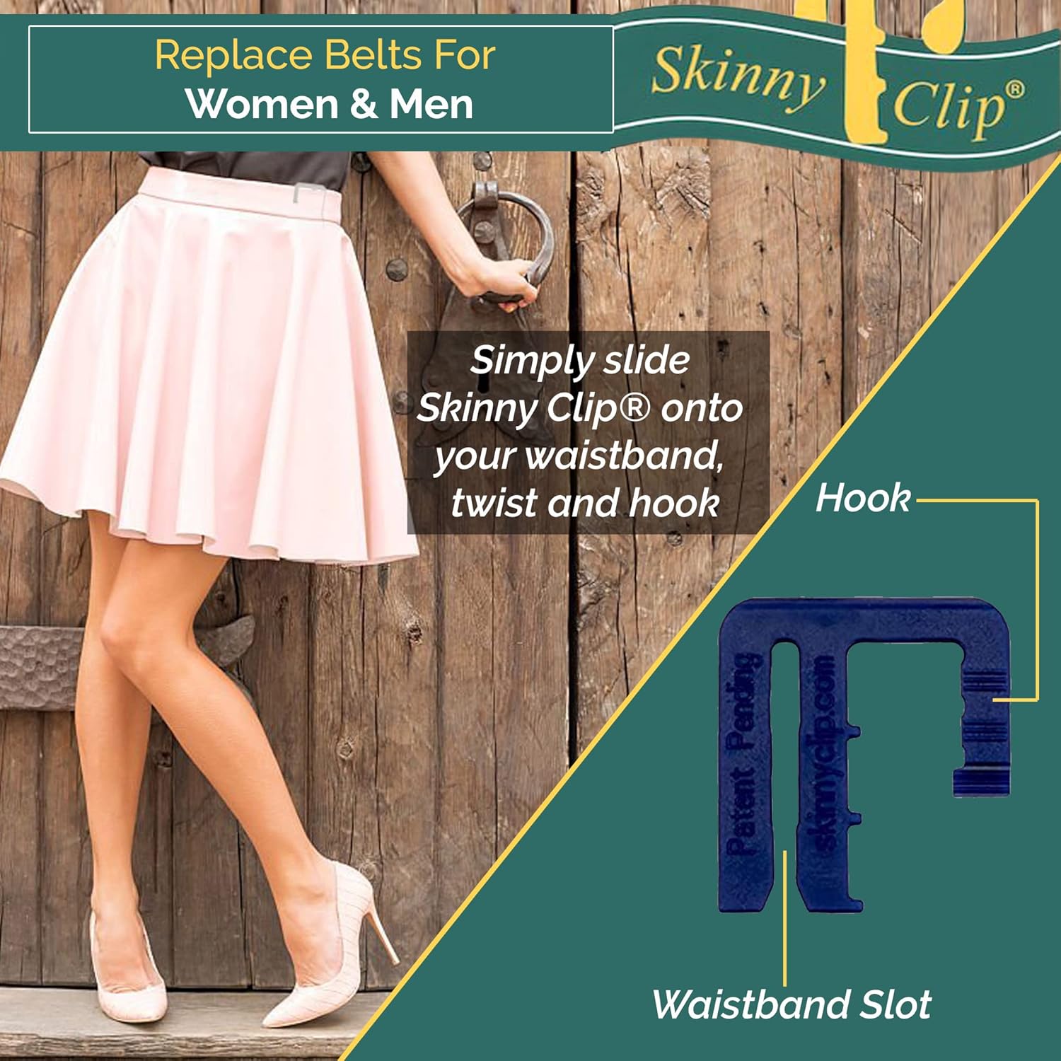 Waistband Tightener - Replace Belts For Women & Men Hold Up Your Pants 4 Pack - VINE GLOBAL