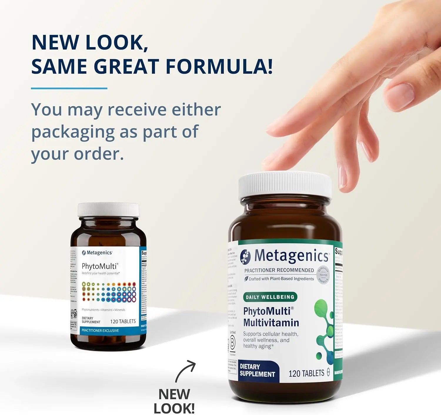 Metagenics PhytoMulti Multivitamin Without Iron - Daily Multivitamin for Overall Health & Aging - 20+ Essential Vitamins & Minerals - with Vitamin B6, Lutein, Zeaxanthin & More - 120 Tablets VINE GLOBAL