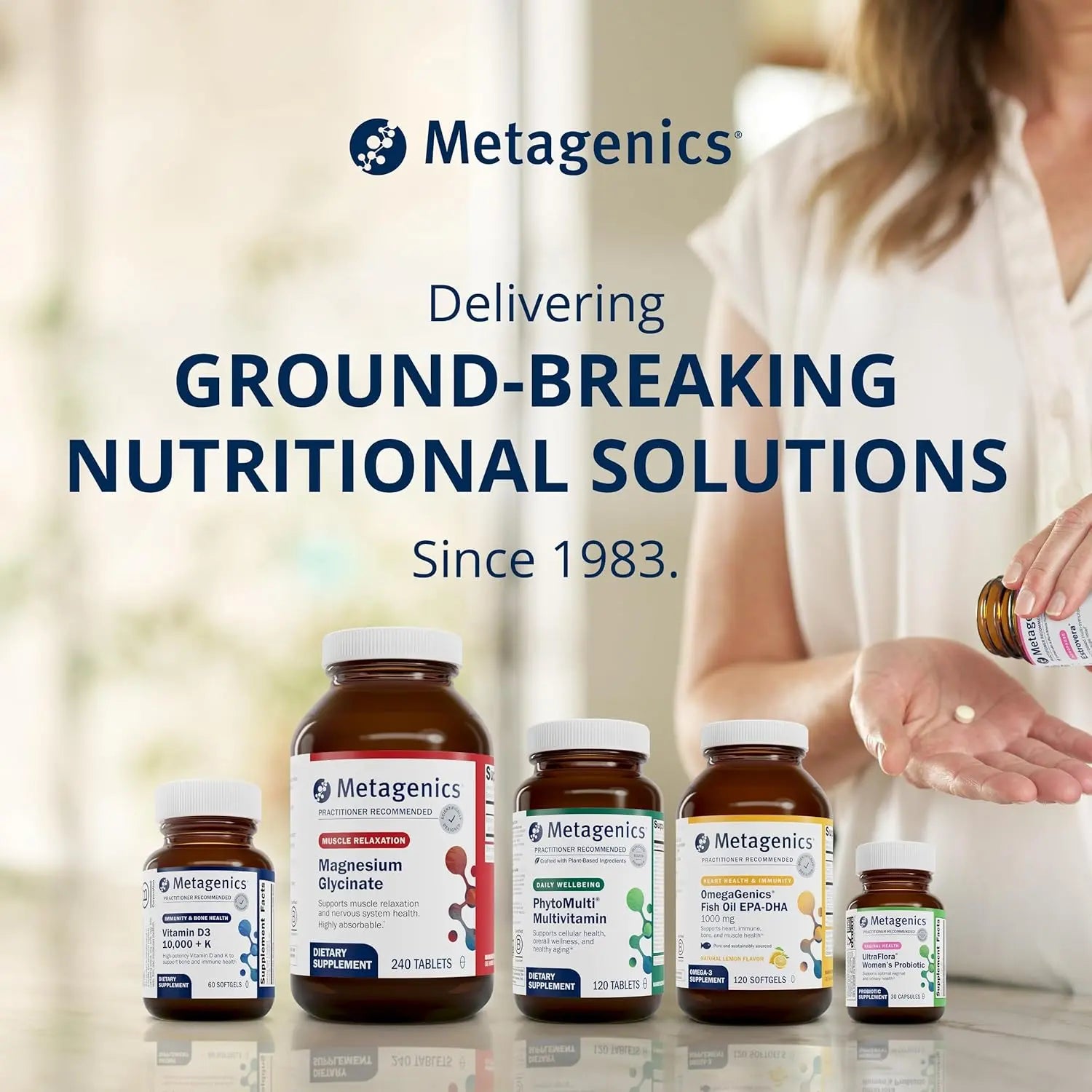 Metagenics PhytoMulti Multivitamin Without Iron - Daily Multivitamin for Overall Health & Aging - 20+ Essential Vitamins & Minerals - with Vitamin B6, Lutein, Zeaxanthin & More - 120 Tablets VINE GLOBAL