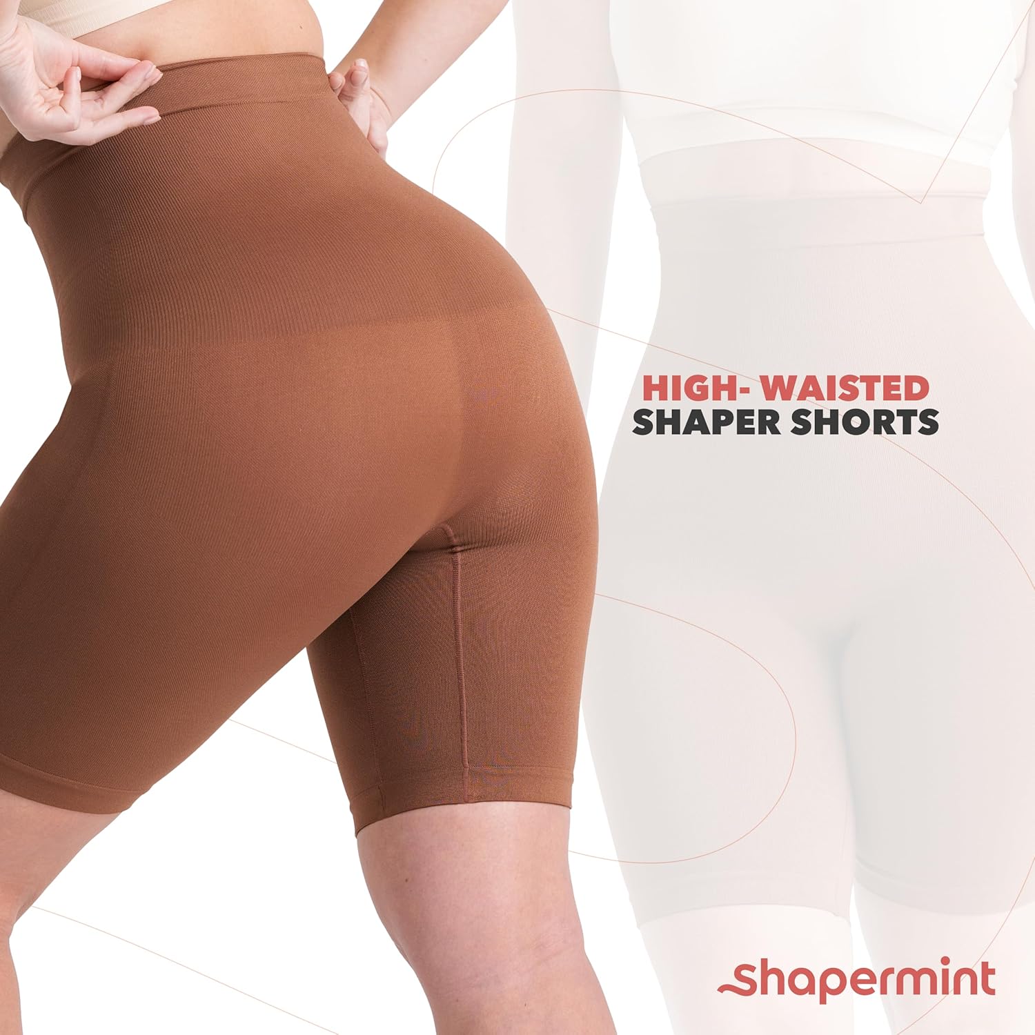 High Waisted Body Shaper Shorts Shapewear for Women Tummy Control Thigh Slimming Technology - VINE GLOBAL
