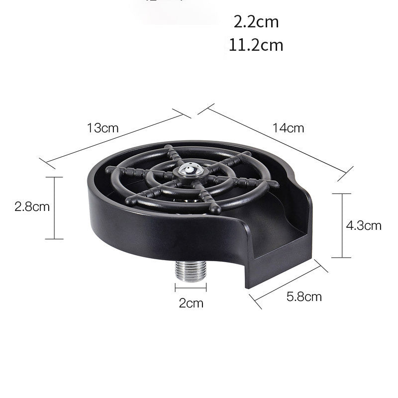 Bar Counter Cup Washer Sink High-pressure Spray Automatic Faucet Coffee Pitcher Wash Cup Tool Kitchen - VINE GLOBAL