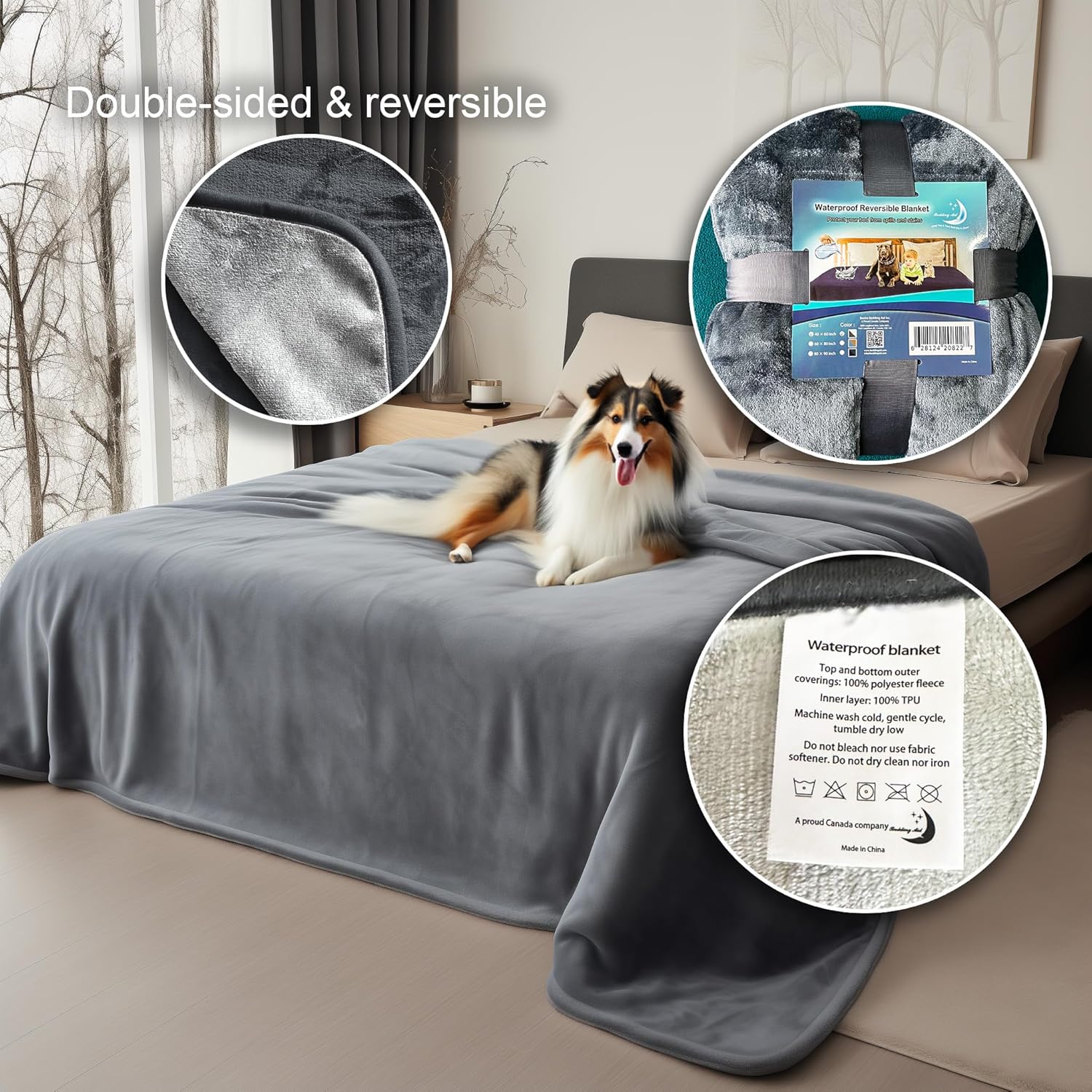 Waterproof Blanket for Bed Intimacy | Flannel Love Waterproof, Intimacy Blanket - VINE GLOBAL