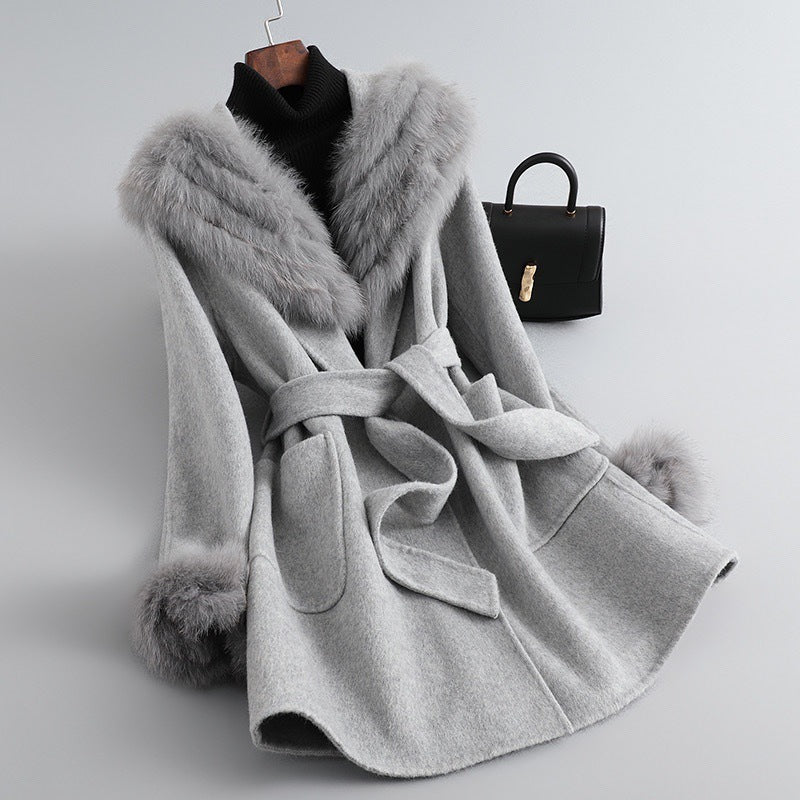 Autumn And Winter Coat Women's Sheepskin Woolen Slim Fit - VINE GLOBAL