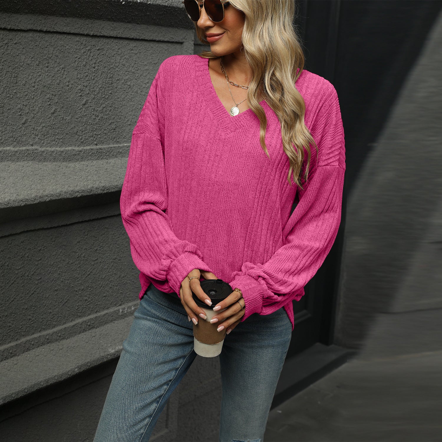 Casual Long Sleeve T-shirt Top Women's Clothing - VINE GLOBAL