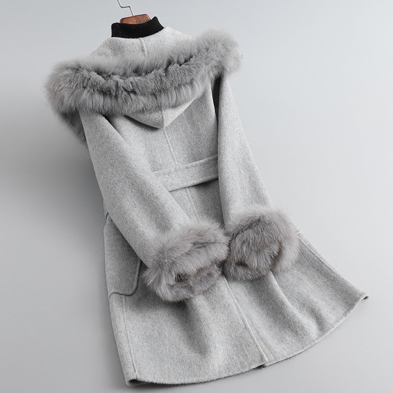 Autumn And Winter Coat Women's Sheepskin Woolen Slim Fit - VINE GLOBAL