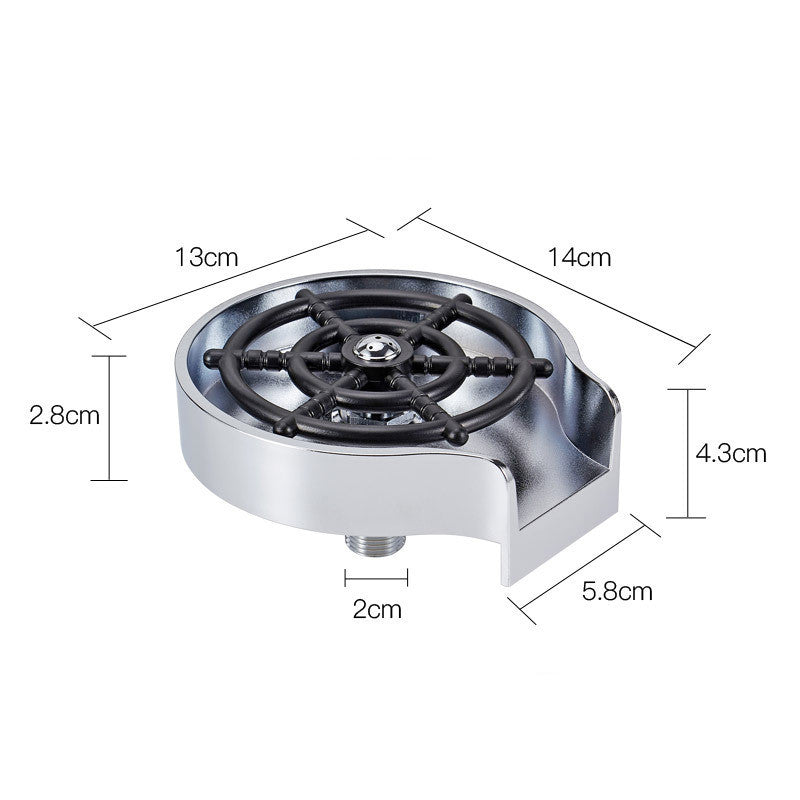 Bar Counter Cup Washer Sink High-pressure Spray Automatic Faucet Coffee Pitcher Wash Cup Tool Kitchen - VINE GLOBAL