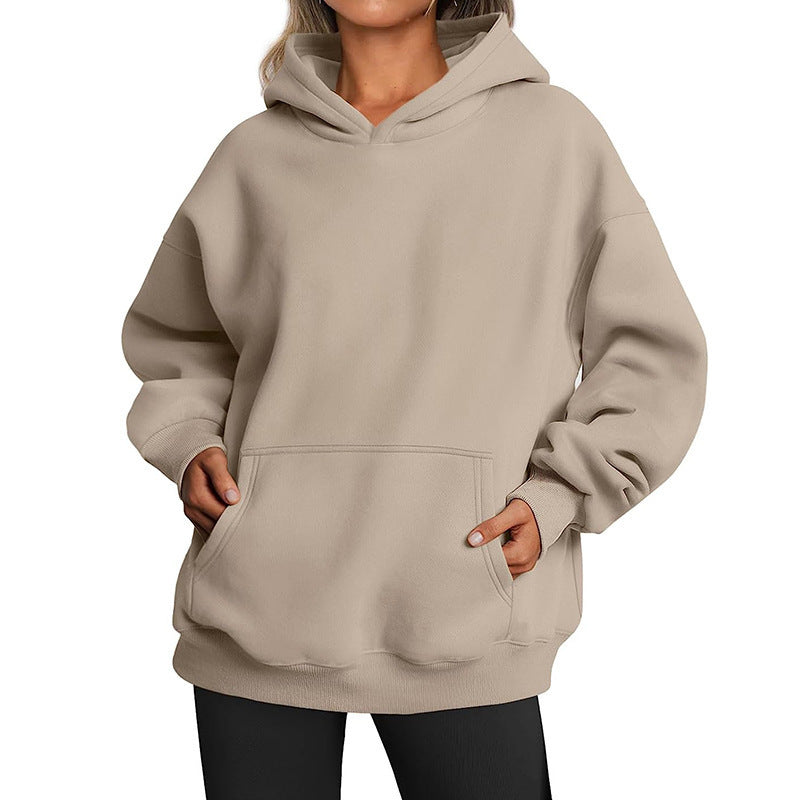 Women's Hoodies With Pockets Fashion Solid Sweatshirt Oversized Hooded Sweater Womens Clothing - VINE GLOBAL