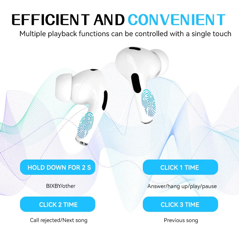 Airpods with screen | Bluetooth airpods - VINE GLOBAL