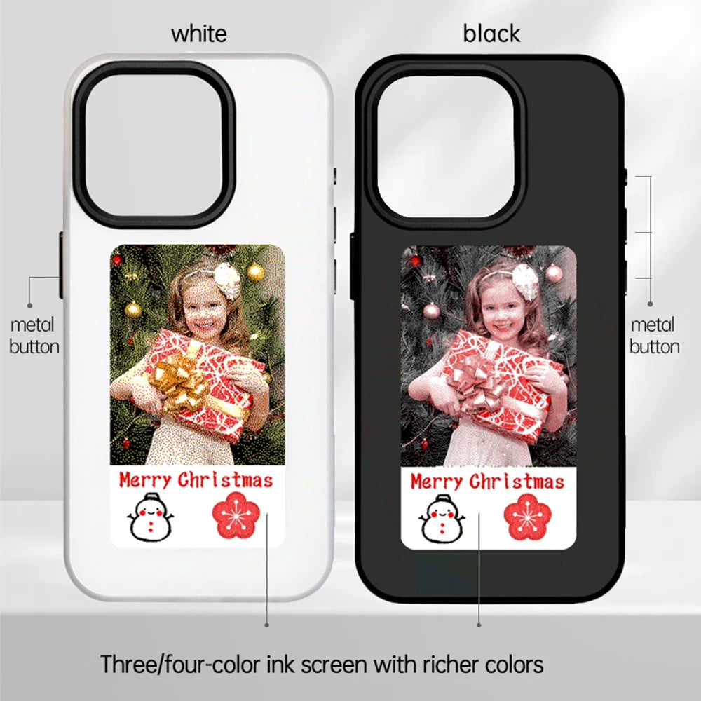 4-Color E Ink NFC Phone Case - Smart, Battery-Free, DIY Personalized Display - VINE GLOBAL
