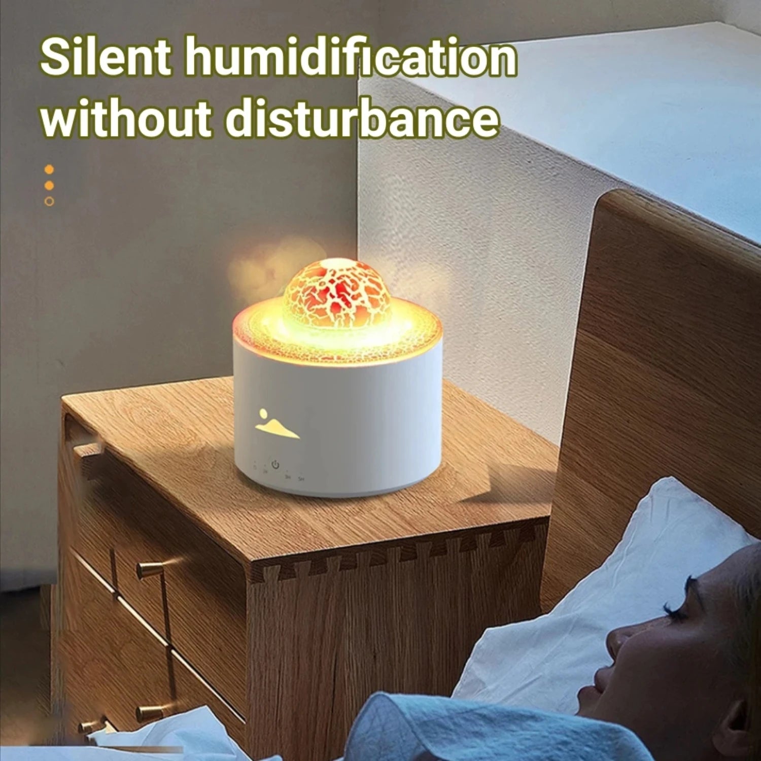 Aromatic Flame Planet Room Essential Oil Diffuser - Ultrasonic Cool Water Humidifier for Home - VINE GLOBAL