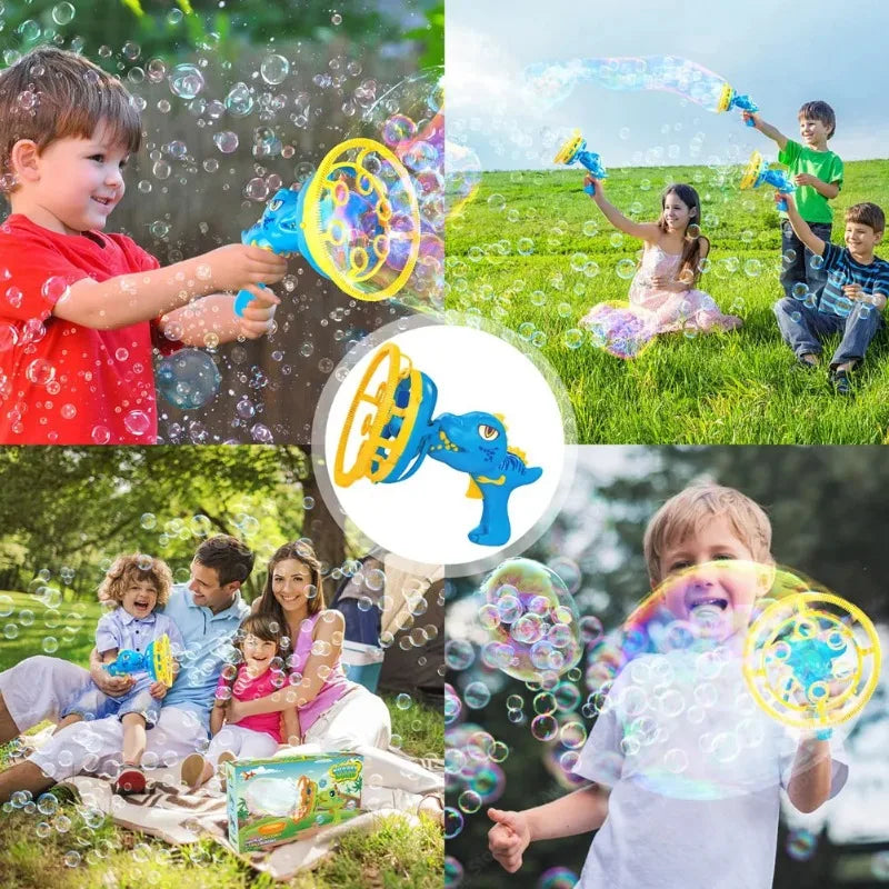 Dinosaur Bubble Machine - Fun Bubble Gun Toy for Kids & Toddlers, Perfect for Parties & Birthdays - VINE GLOBAL