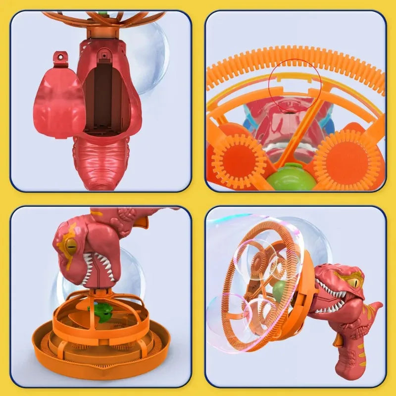 Dinosaur Bubble Machine - Fun Bubble Gun Toy for Kids & Toddlers, Perfect for Parties & Birthdays - VINE GLOBAL