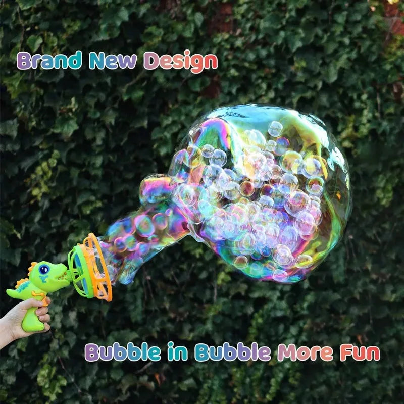 Dinosaur Bubble Machine - Fun Bubble Gun Toy for Kids & Toddlers, Perfect for Parties & Birthdays - VINE GLOBAL