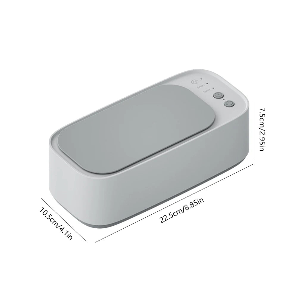 Ultrasonic 3-Gear 360° Cleaner for Jewelry, Pacifiers, Makeup Tools & Eyeglasses. - VINE GLOBAL