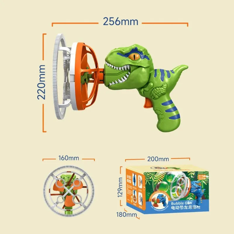 Dinosaur Bubble Machine - Fun Bubble Gun Toy for Kids & Toddlers, Perfect for Parties & Birthdays - VINE GLOBAL