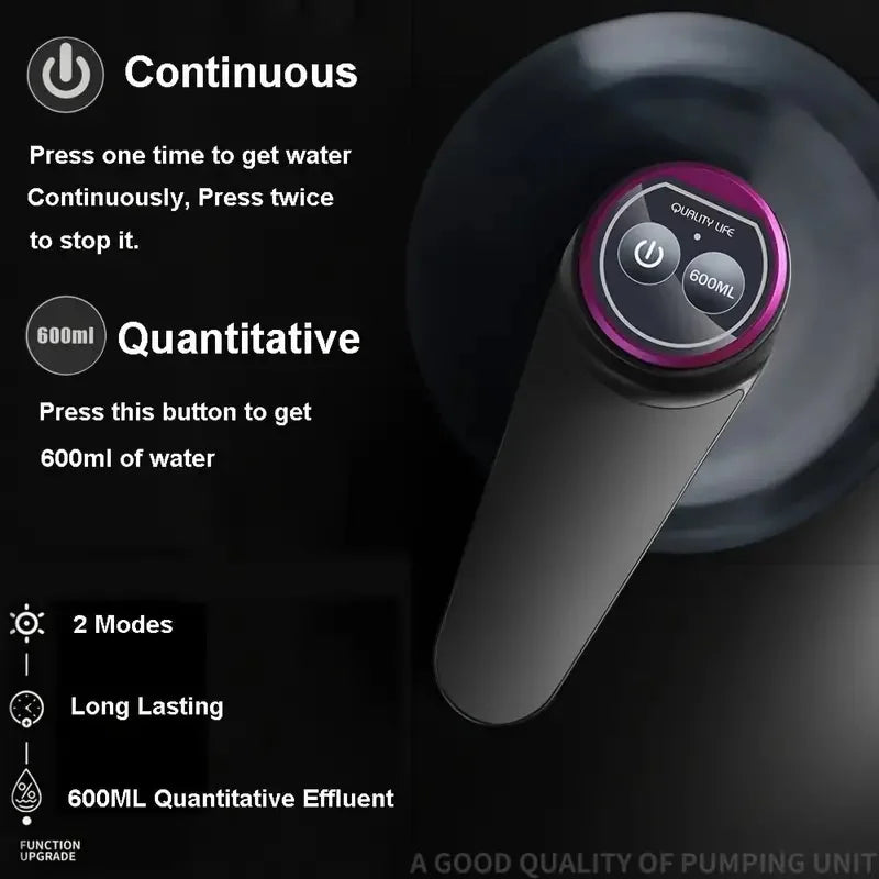 Portable USB-Charged 5-Gallon Water Dispenser for Home & Office. - VINE GLOBAL