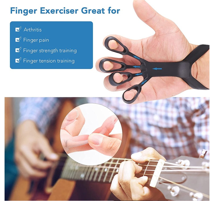 Silicone Grip Device Finger Exercise Stretcher Arthritis Hand Grip Trainer Strengthen Rehabilitation Training To Relieve Pain - VINE GLOBAL