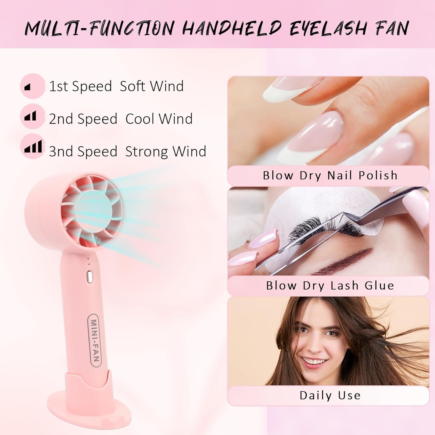 Lash Shampoo Cleaning Kit - Lash Extensions Cleanser Lash Bath Kit with Lash Fan Dryer Brush Rinse Bottle, Oil Free Foam Wash for Extensions & Natural Lashes/Safe Makeup Remover