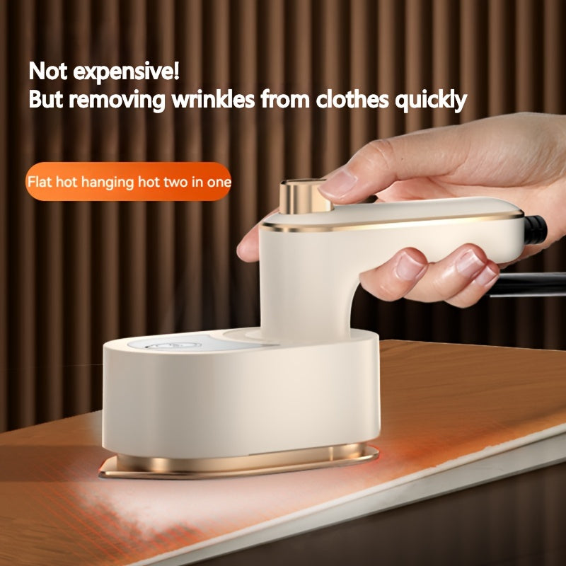 Portable Iron Steamer For Clothes, Mini Folding Small Iron, Fast Heating, 180 ° Foldable Rotating Handheld Steam Iron, Compact And Convenient Storage, Suitable For Family Travel And College-US - VINE GLOBAL