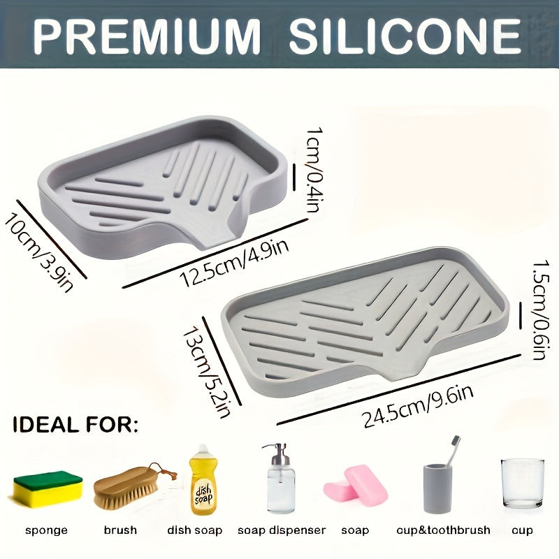 Silicone kitchen sink tray soap tray holder - VINE GLOBAL