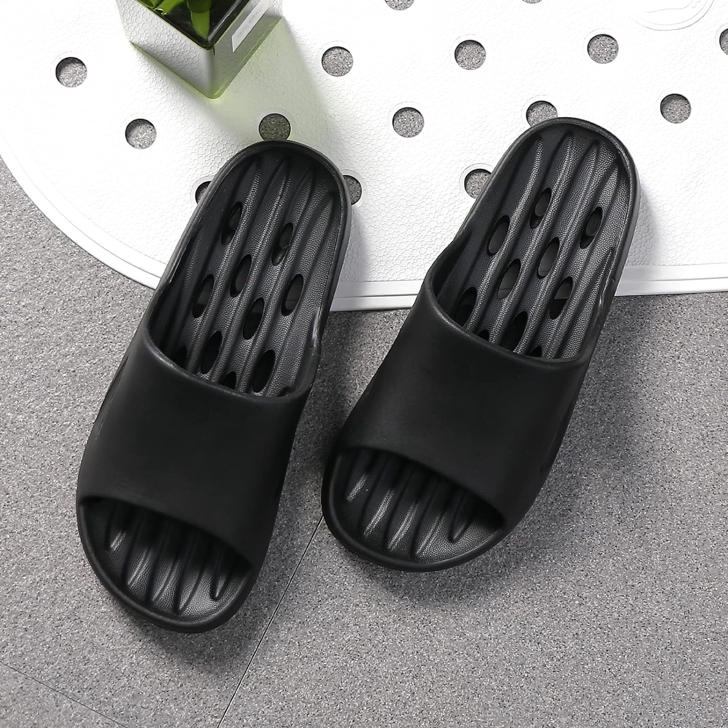 Shower Slippers for Men and Women Bath Quick Drying Slides Home Shoes Indoor Outdoor Pool Beach Spa Bathroom