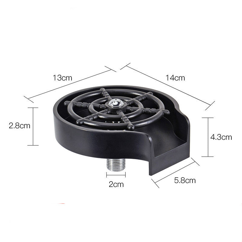 Bar Counter Cup Washer Sink High-pressure Spray Automatic Faucet Coffee Pitcher Wash Cup Tool Kitchen - VINE GLOBAL