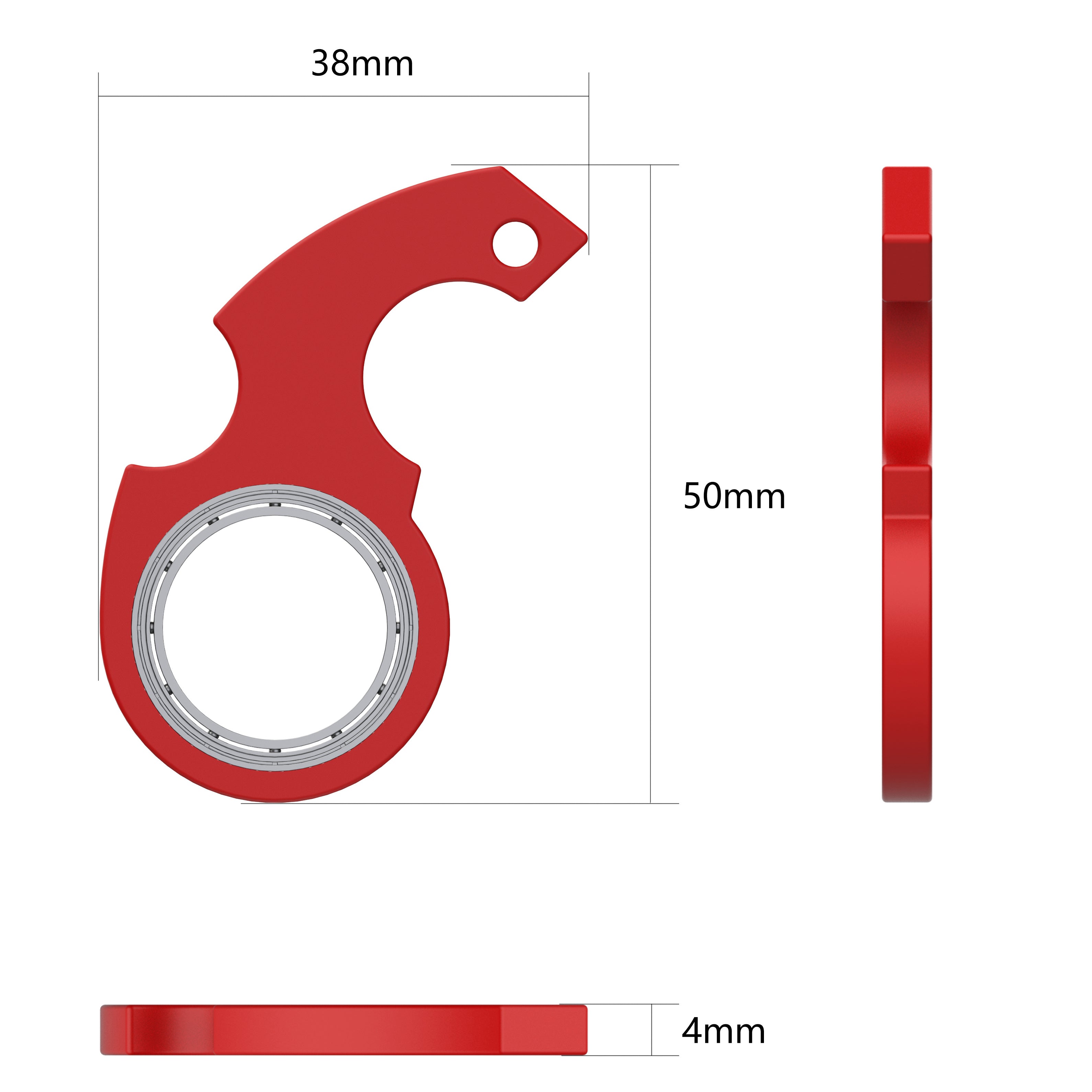 Creative Fidget Spinner Toy Keychain Hand Spinner Anti-Anxiety Toy Relieves Stress Finger Spinner Keychain Bottle Opener Kids Toy - VINE GLOBAL