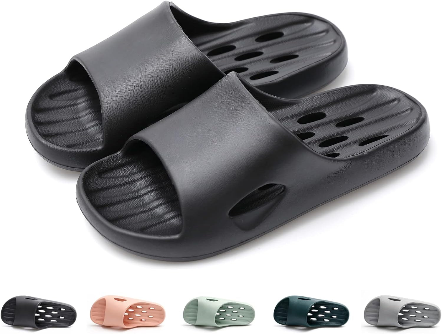 Shower Slippers for Men and Women Bath Quick Drying Slides Home Shoes Indoor Outdoor Pool Beach Spa Bathroom