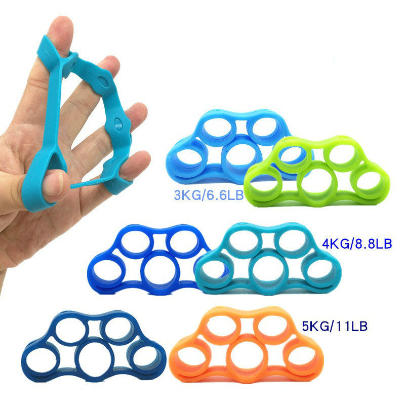1pc Silicone Finger Expander (Fit Up To 60kg); Exercise Hand Grip; Wrist Strength Trainer Finger Exerciser Resistance Bands Fitness Equipment - VINE GLOBAL