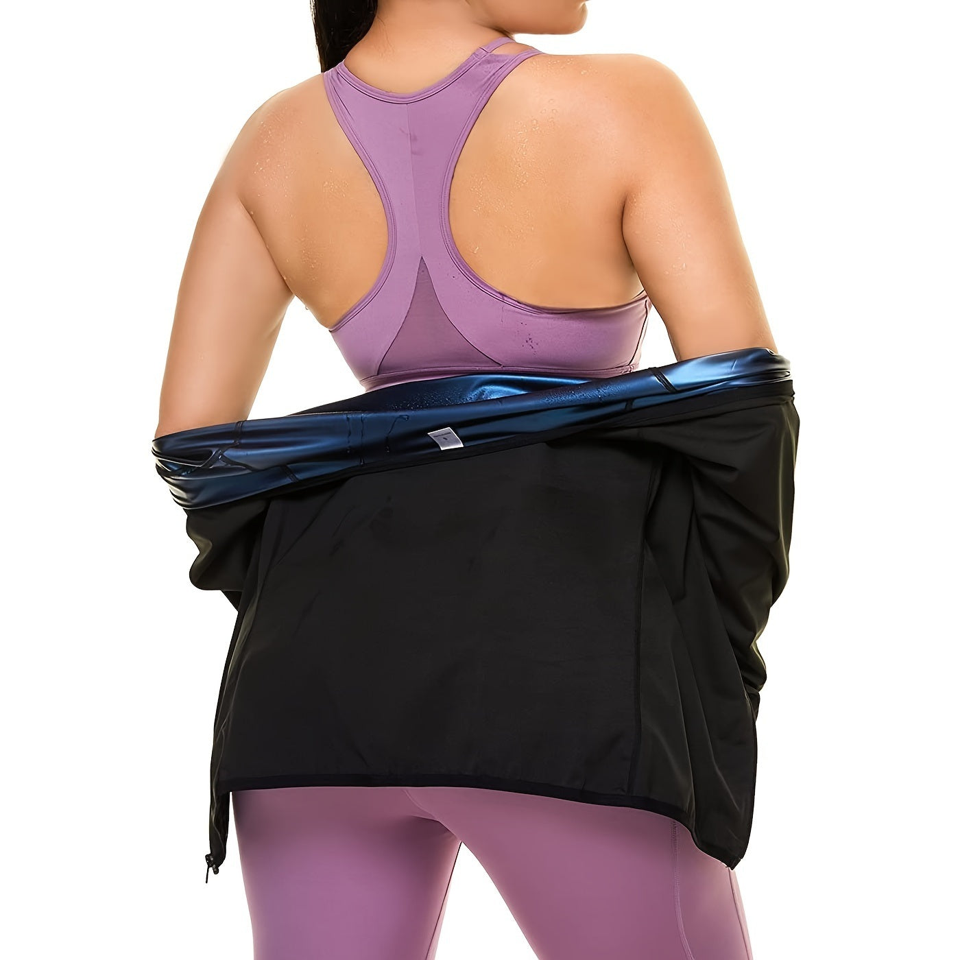Sauna Suit For Women; Long Sleeve Sweat Suit Waist Trainer (Order A Size Up) - VINE GLOBAL