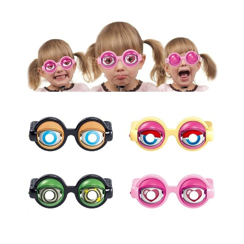 Funny Crazy Eyes Glasses Novelty Toys Gags And Practical Jokes Giant Googly Eyes Creative Party Favors For Kids Birthday Gifts - VINE GLOBAL