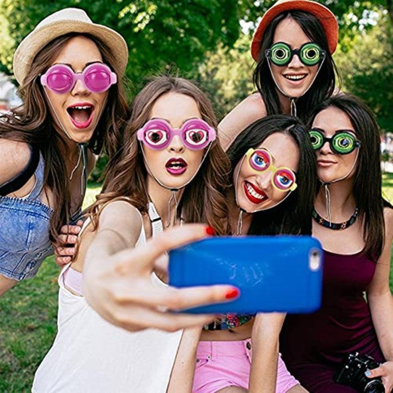 Funny Crazy Eyes Glasses Novelty Toys Gags And Practical Jokes Giant Googly Eyes Creative Party Favors For Kids Birthday Gifts - VINE GLOBAL