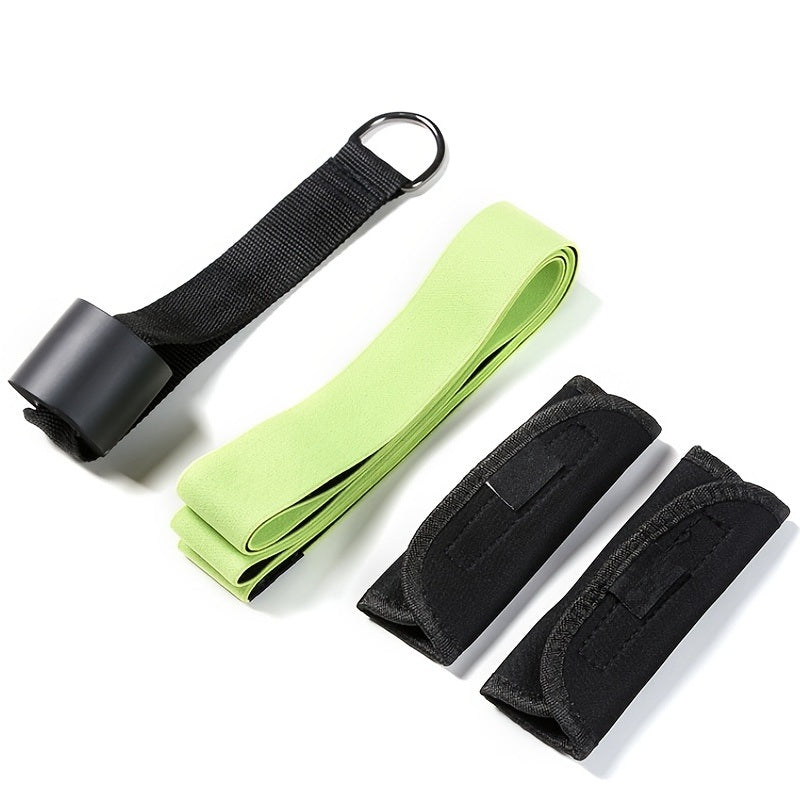 Multifunctional Fitness Resistance Belt Strength Training Elastic Rope; Home Fitness Workout Accessories - VINE GLOBAL