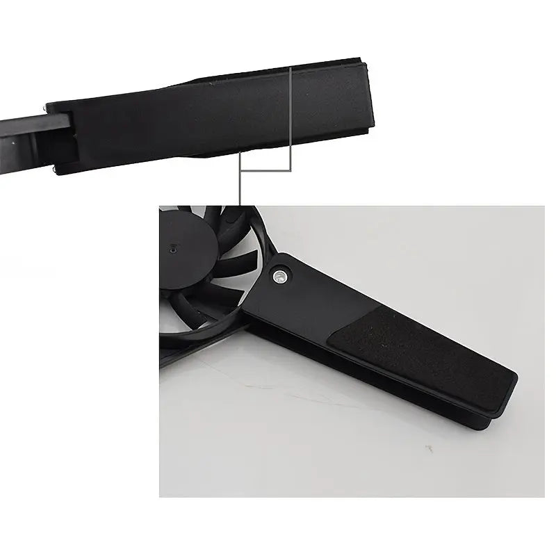 Computer Cooling Pad; Portable Notebook Radiator Foldable Fan Cooling Pad For Notebook Computer Laptop - VINE GLOBAL