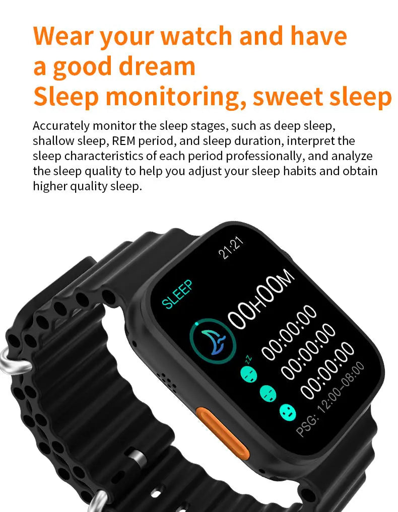 S8Ultra smart watch NFC sports step record heart rate blood pressure blood oxygen Bluetooth bracelet - VINE GLOBAL