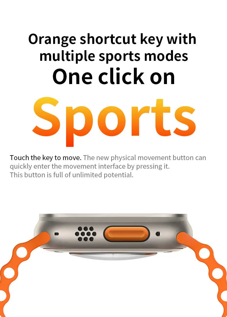 S8Ultra smart watch NFC sports step record heart rate blood pressure blood oxygen Bluetooth bracelet - VINE GLOBAL