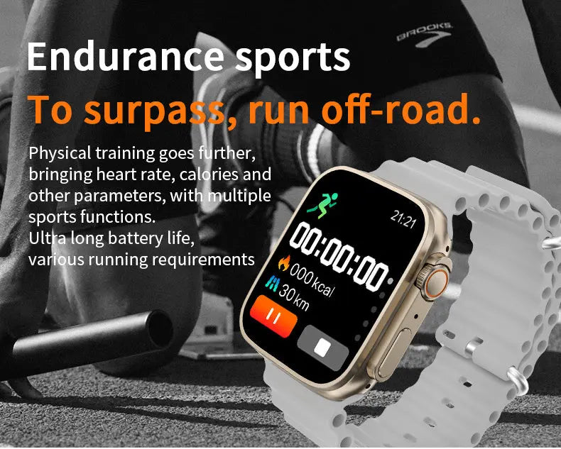 S8Ultra smart watch NFC sports step record heart rate blood pressure blood oxygen Bluetooth bracelet - VINE GLOBAL
