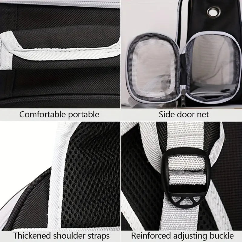 Pet Carrier Backpack, Space Capsule Bubble Cat Backpack Carrier, Waterproof Pet Backpack Outdoor Use - VINE GLOBAL