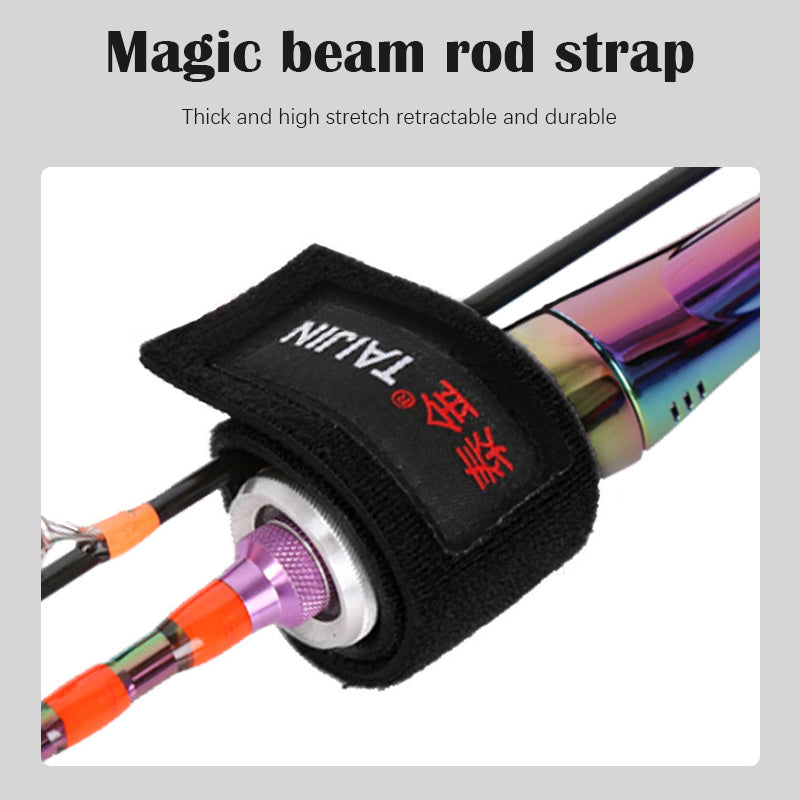 High elastic road sub rod protection routine sub bundle rod with Velcro strap rod with fishing rod strap road sub accessories - VINE GLOBAL