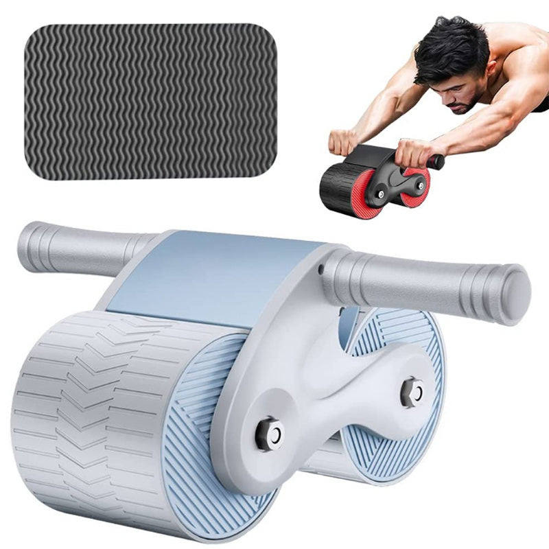 1pc Rebound Abdominal Roller Wheel For Abdominal Exercise Fitness With Knee Mat; Home Fitness Equipment For Abs Workout - VINE GLOBAL